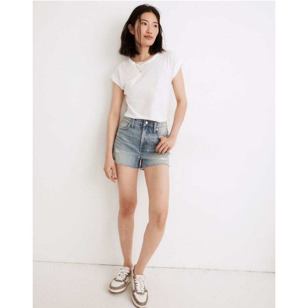 Madewell The Perfect Jean Distressed Short Size 28